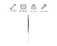 Hama Uchwyt LCD/LED VESA 1100x600 FIX XL 120" - 1516971 - zdjęcie 4